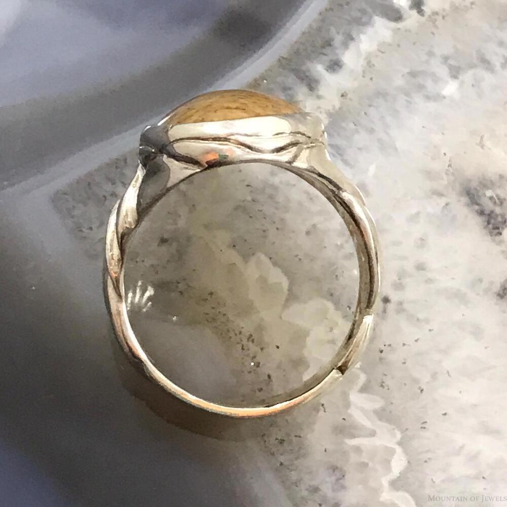 Carolyn Pollack Sterling Silver Natural Picture Jasper Ring Size 10 For Women - Picture 8 of 10